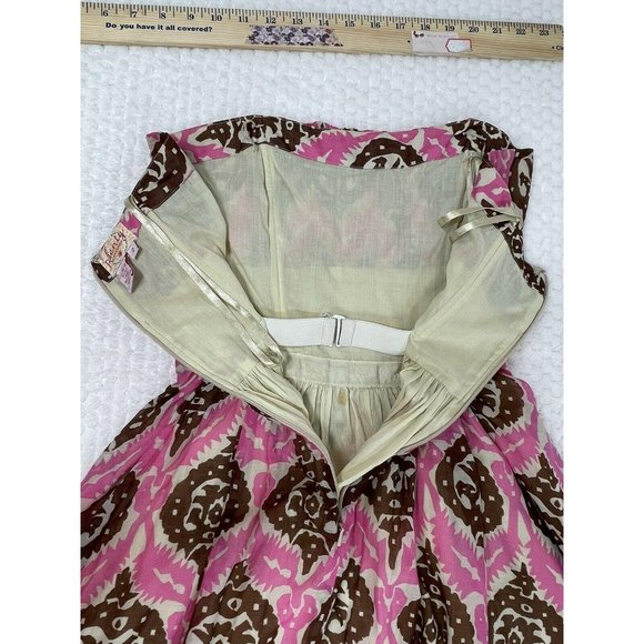 Plenty by Tracy Reese Sz 2 Fit & Flare Strapless - Picture 8 of 11